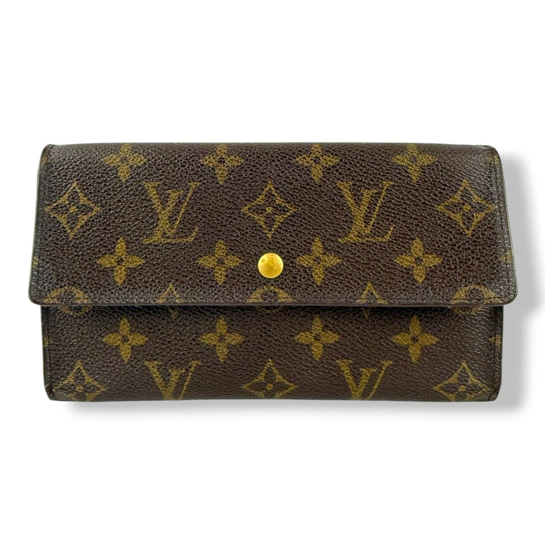 Louis Vuitton Trifold Brown Monogram Femme Wallet - Lux Central