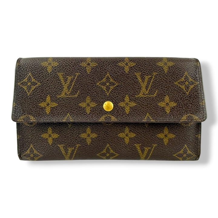Louis Vuitton Trifold Brown Monogram Femme Wallet - Lux Central