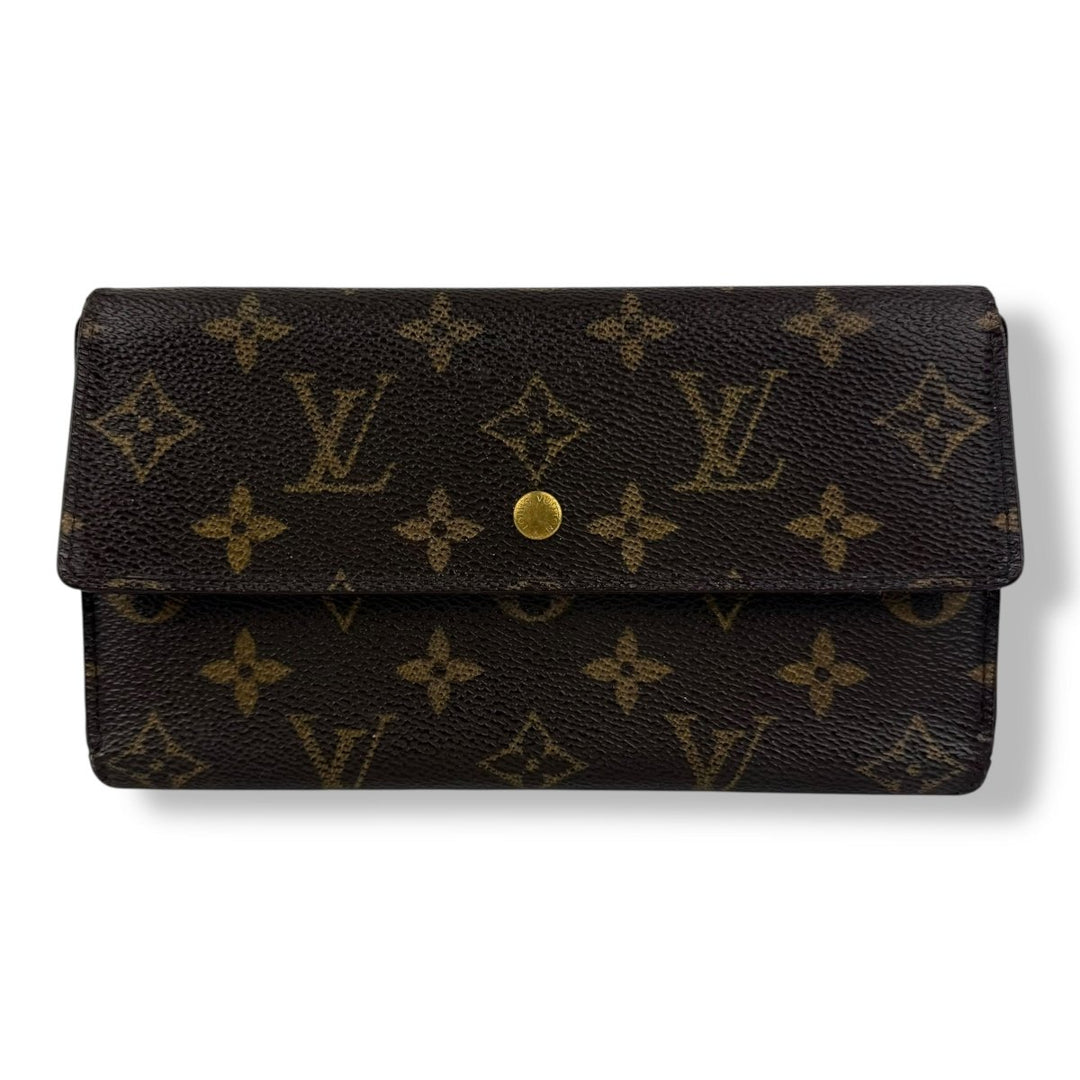 Louis Vuitton Trifold Brown Monogram Femme Wallet - Lux Central