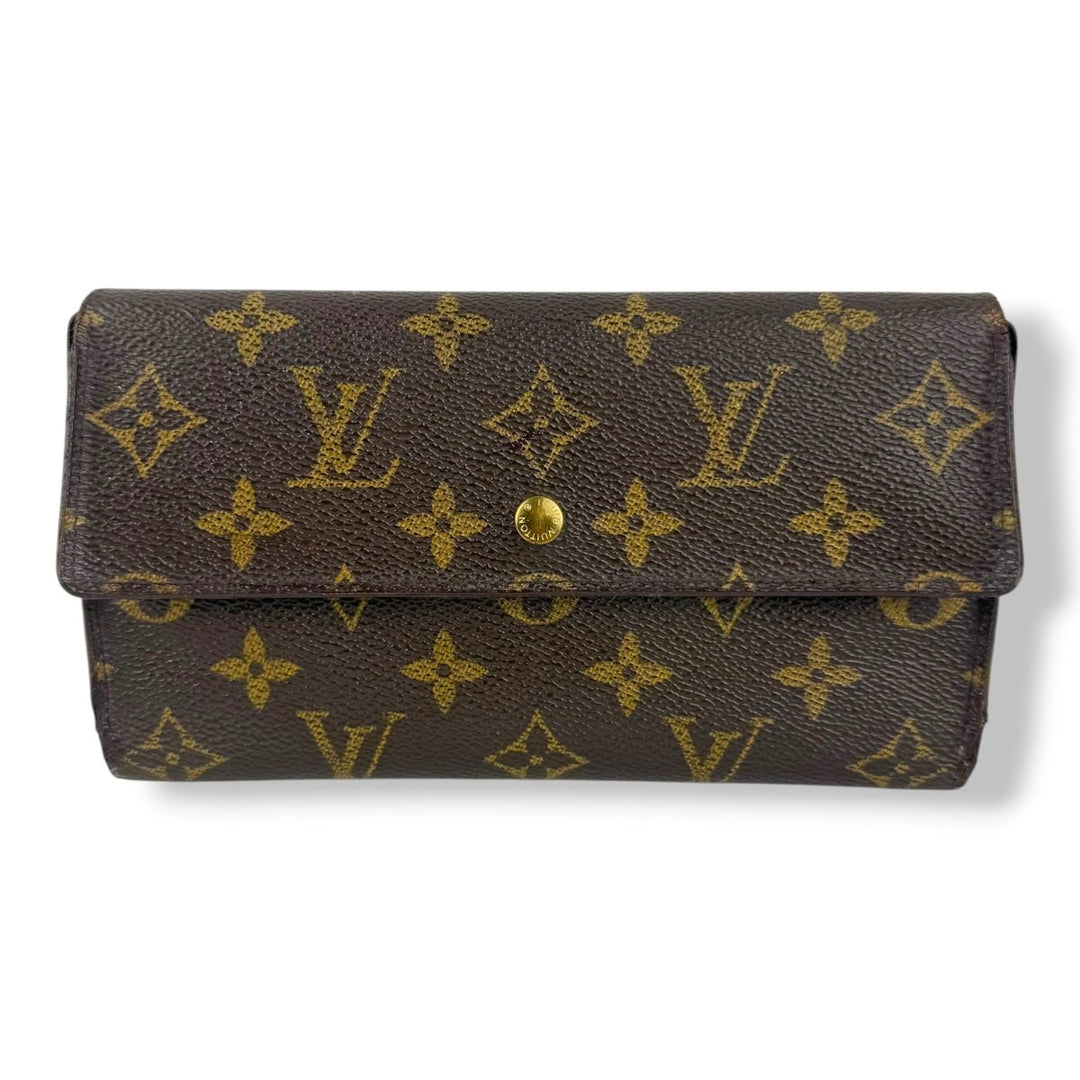 Louis Vuitton Trifold Brown Monogram Femme Wallet - Lux Central