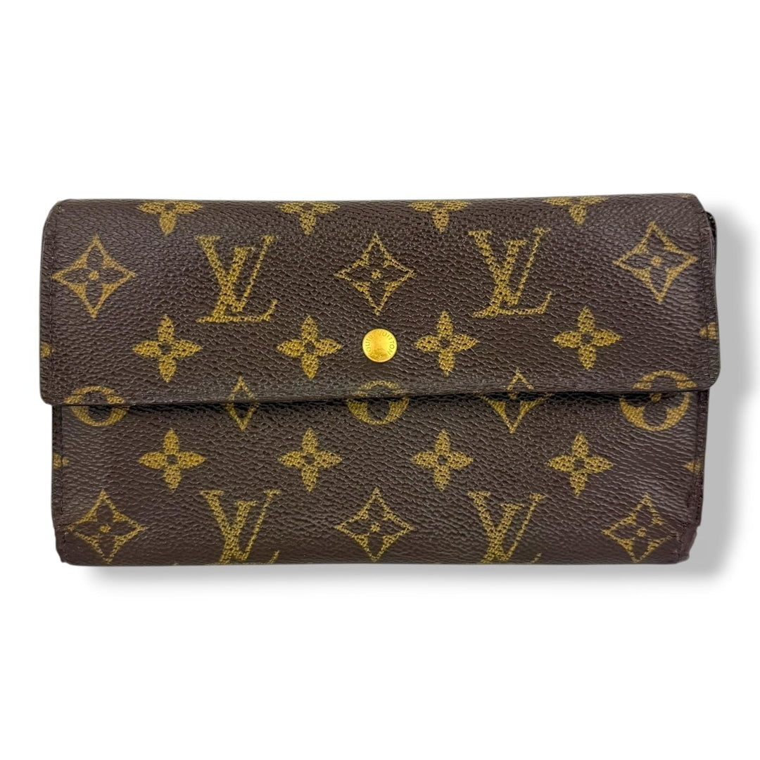 Louis Vuitton Trifold Brown Monogram Femme Wallet - Lux Central