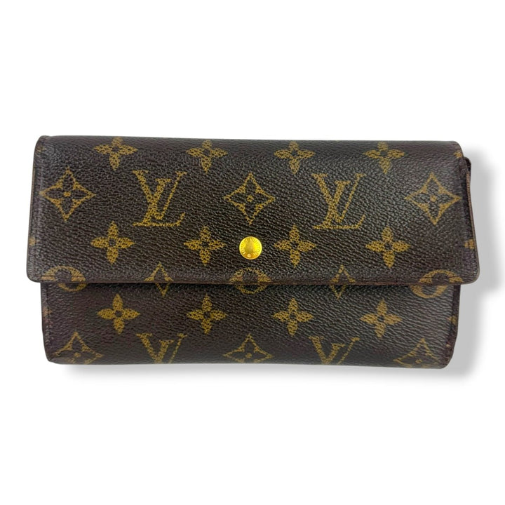 Louis Vuitton Trifold Brown Monogram Femme Wallet - Lux Central