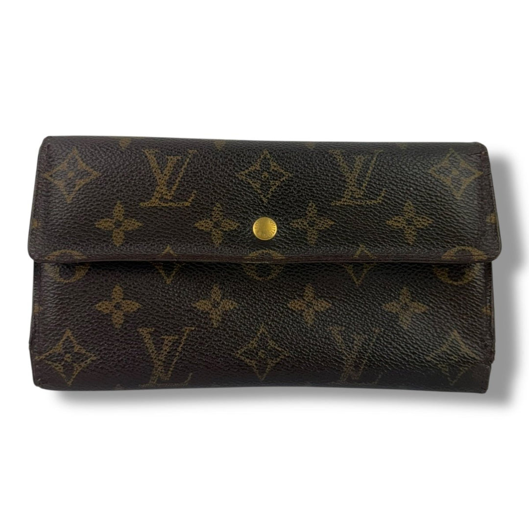 Louis Vuitton Trifold Brown Monogram Femme Wallet - Lux Central