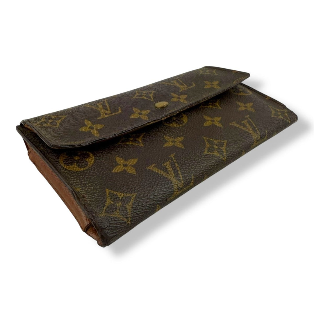 Louis Vuitton Trifold Brown Monogram Femme Wallet - Lux Central