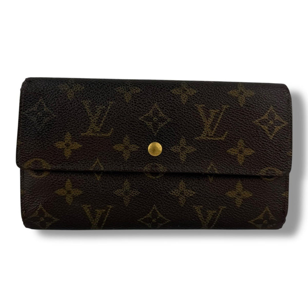 Louis Vuitton Trifold Brown Monogram Femme Wallet - Lux Central