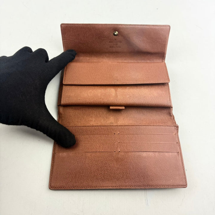 Louis Vuitton Trifold Brown Monogram Femme Wallet - Lux Central