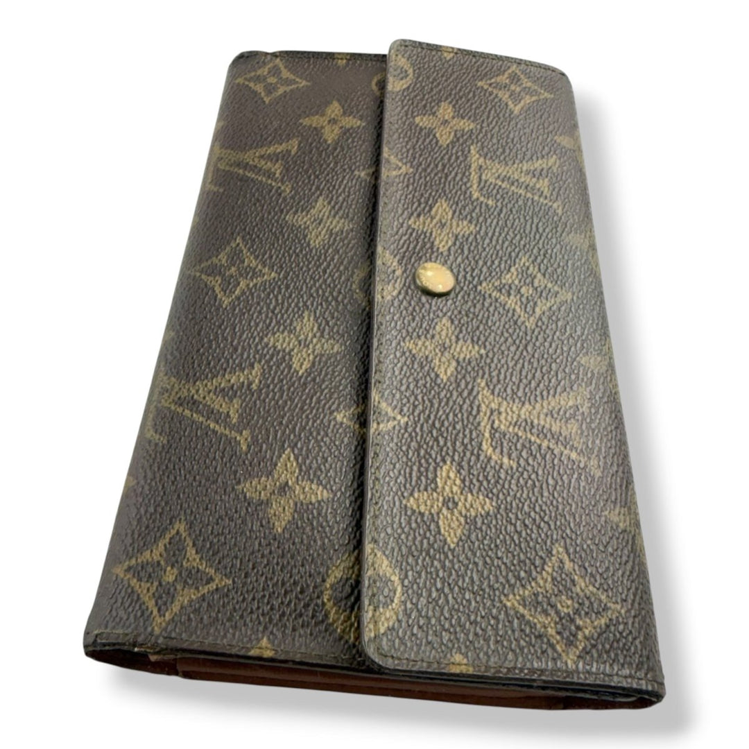 Louis Vuitton Trifold Brown Monogram Femme Wallet - Lux Central