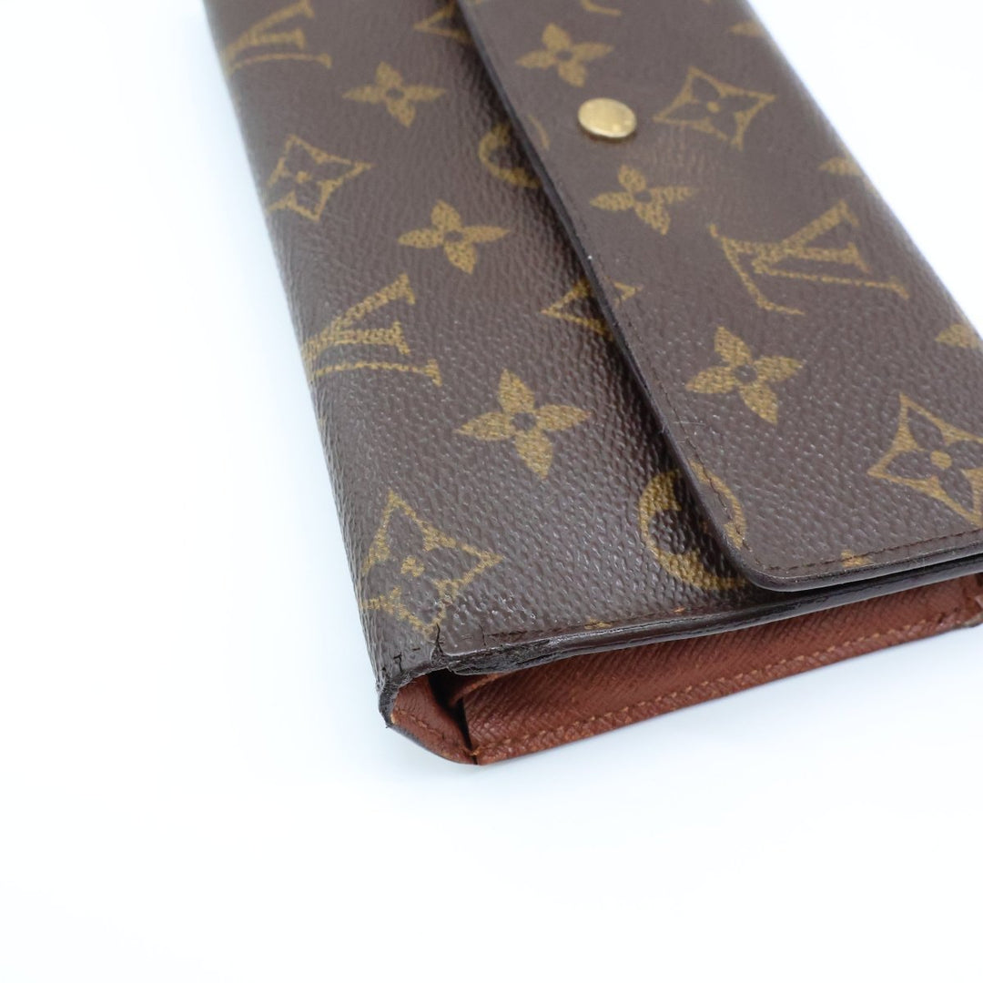 Louis Vuitton Trifold Brown Monogram Femme Wallet - Lux Central