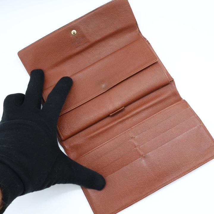 Louis Vuitton Trifold Brown Monogram Femme Wallet - Lux Central