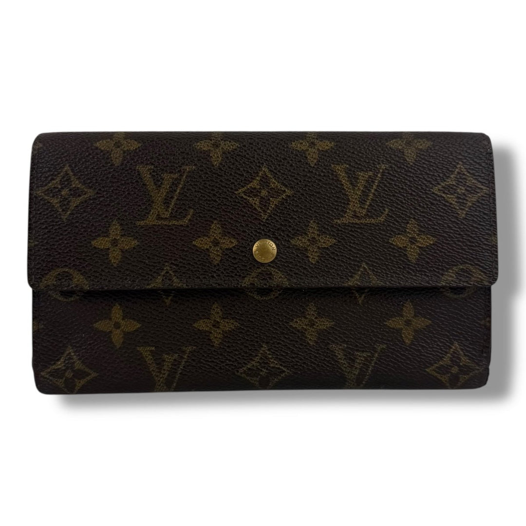 Louis Vuitton Trifold Brown Monogram Femme Wallet - Lux Central