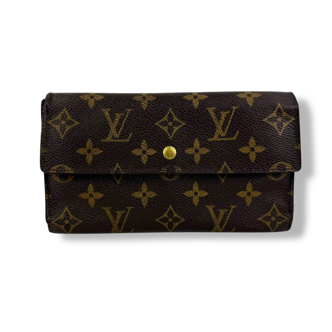 Louis Vuitton Trifold Brown Monogram Femme Wallet - Lux Central