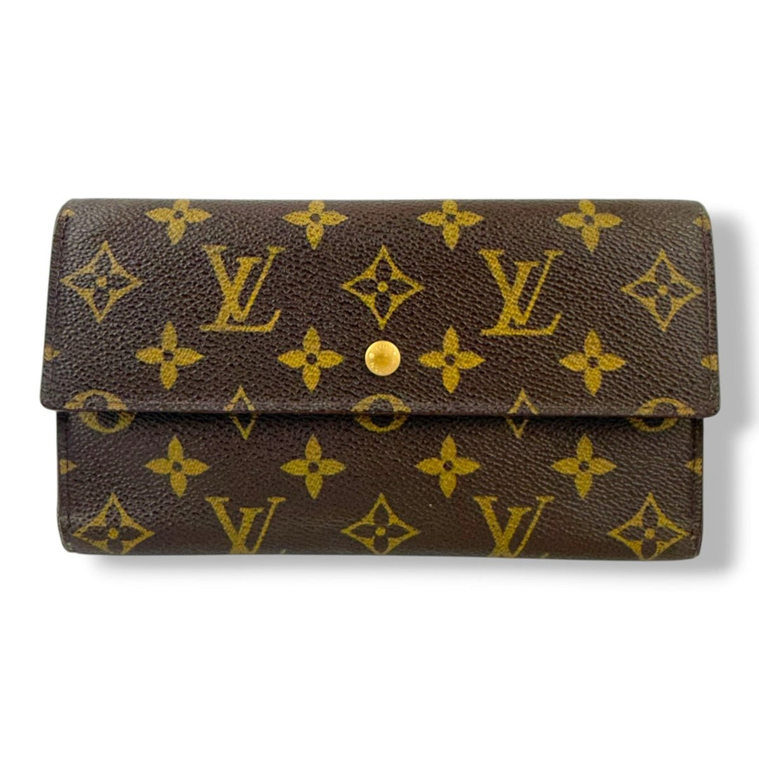 Louis Vuitton Trifold Brown Monogram Femme Wallet - Lux Central