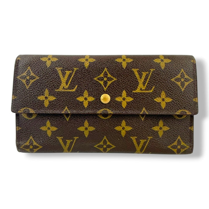 Louis Vuitton Trifold Brown Monogram Femme Wallet - Lux Central