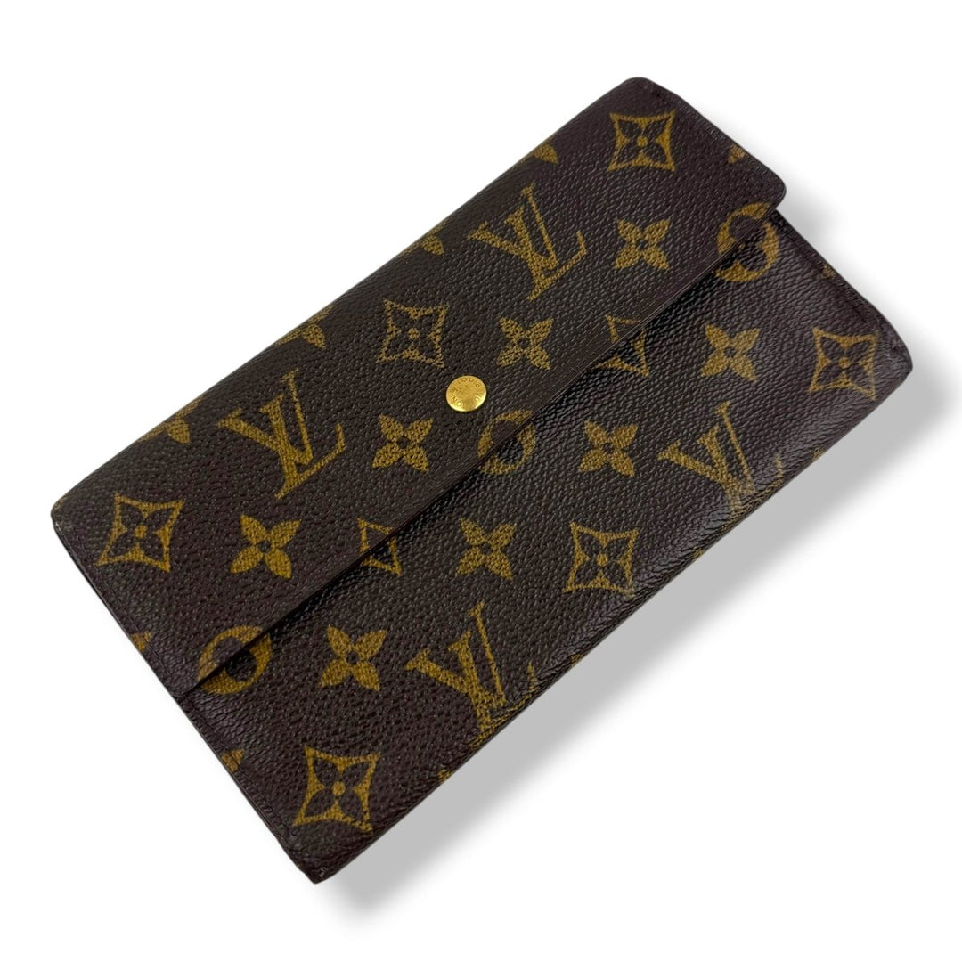 Louis Vuitton Trifold Brown Monogram Femme Wallet - Lux Central