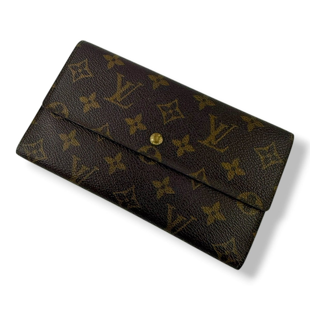 Louis Vuitton Trifold Brown Monogram Femme Wallet - Lux Central