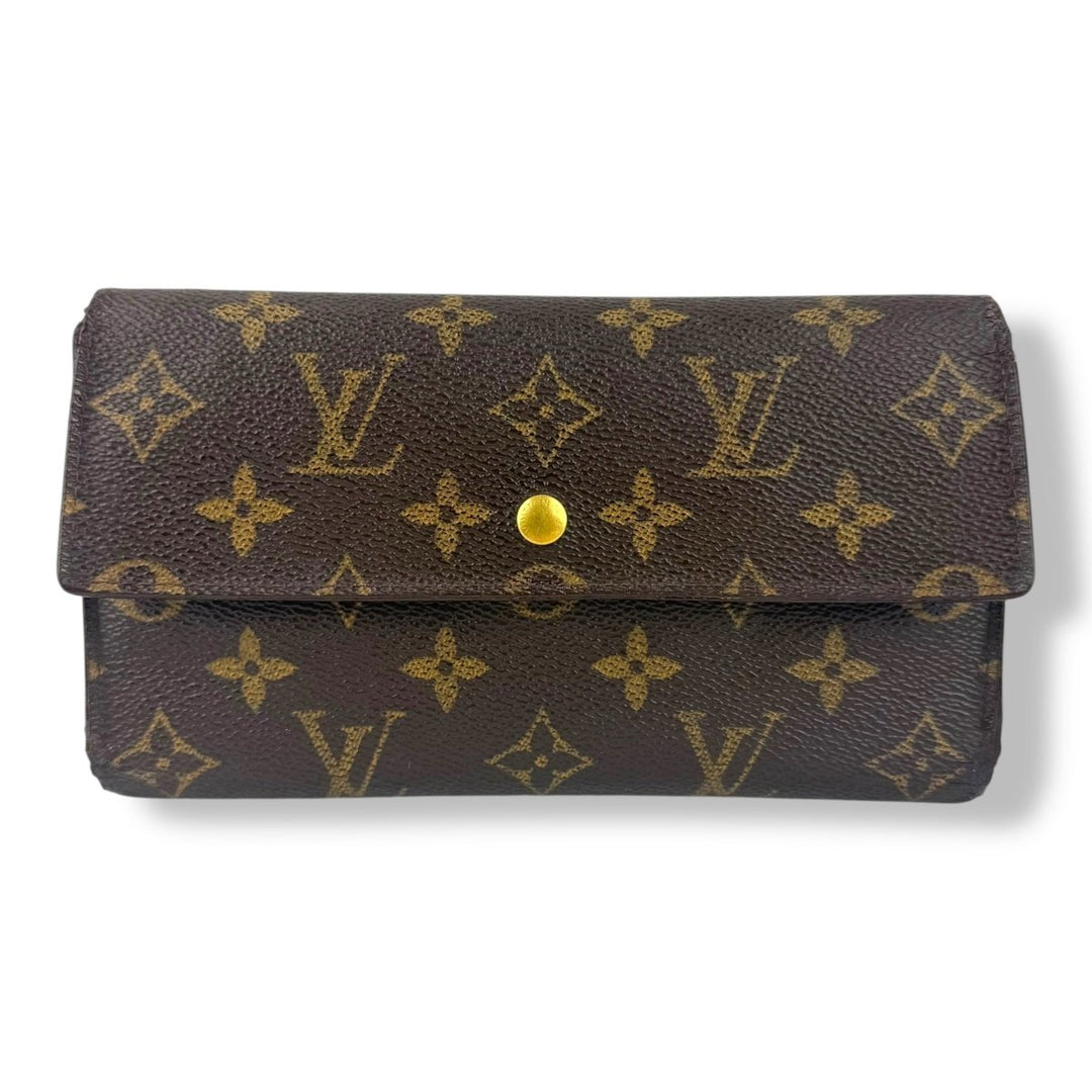 Louis Vuitton Trifold Brown Monogram Femme Wallet - Lux Central