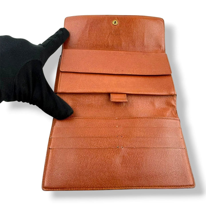 Louis Vuitton Trifold Brown Monogram Femme Wallet - Lux Central