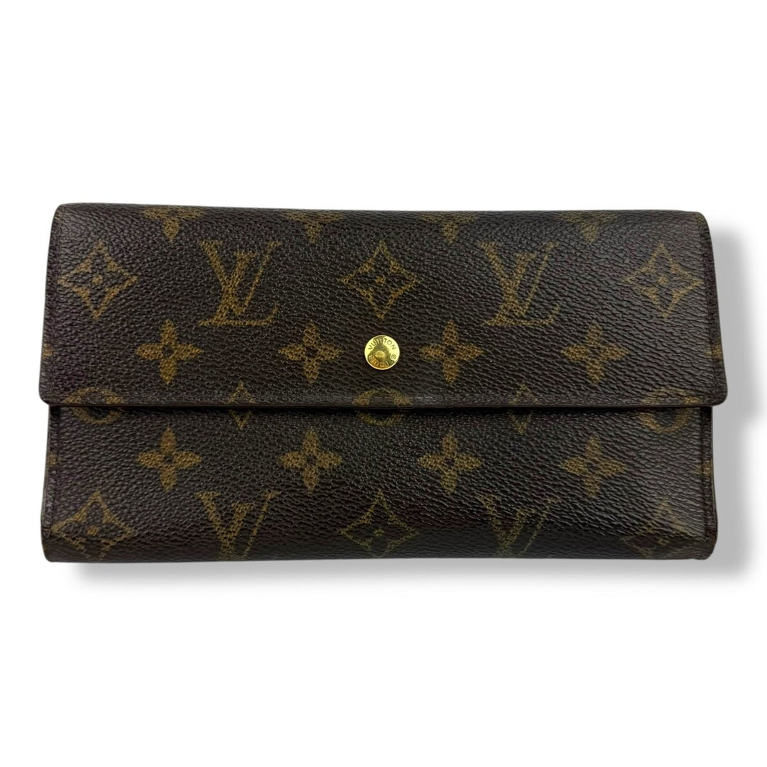 Louis Vuitton Trifold Brown Monogram Femme Wallet - Lux Central