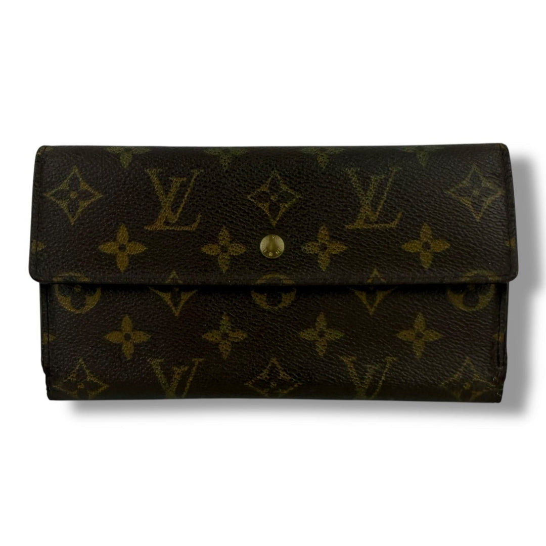 Louis Vuitton Trifold Brown Monogram Femme Wallet - Lux Central