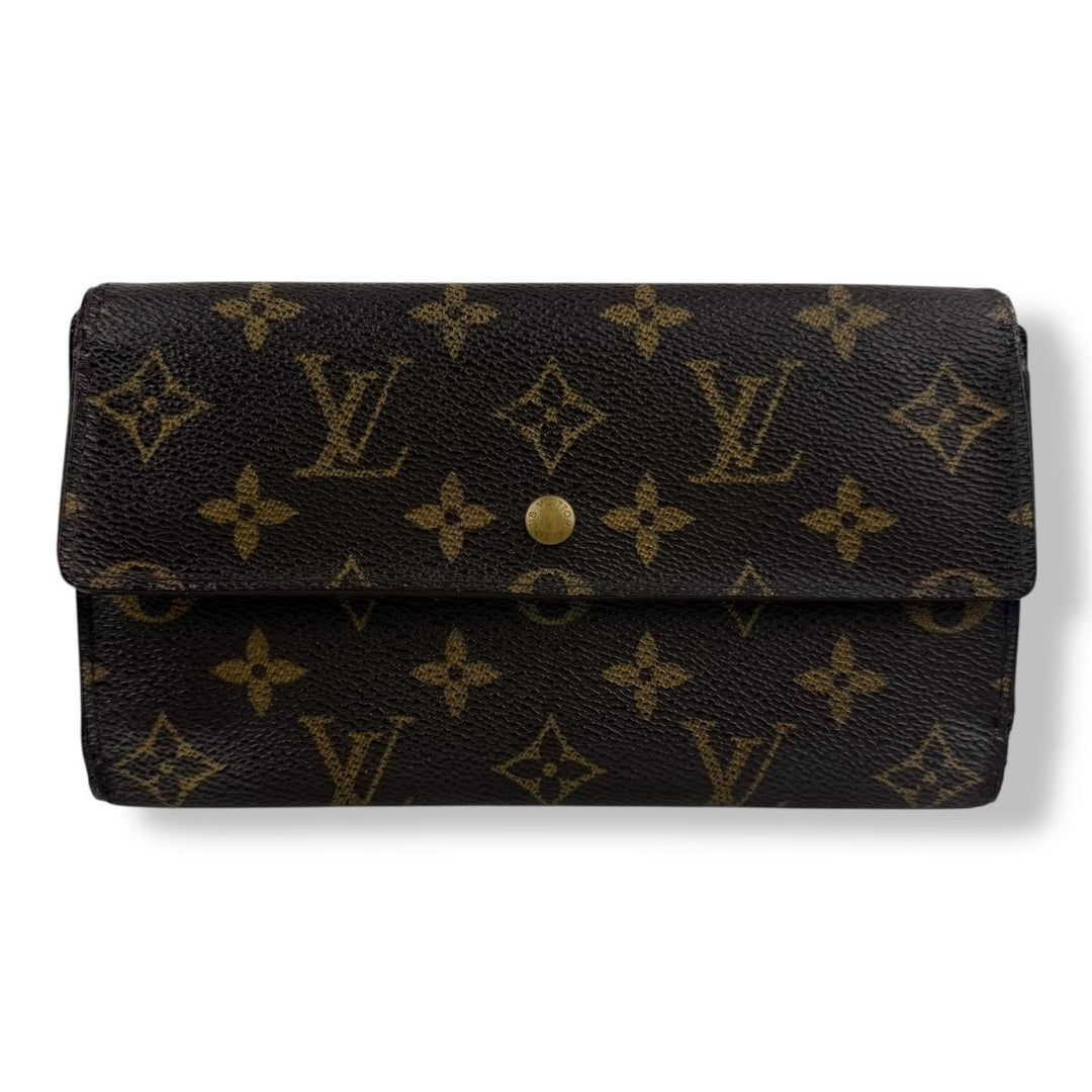 Louis Vuitton Trifold Brown Monogram Femme Wallet - Lux Central