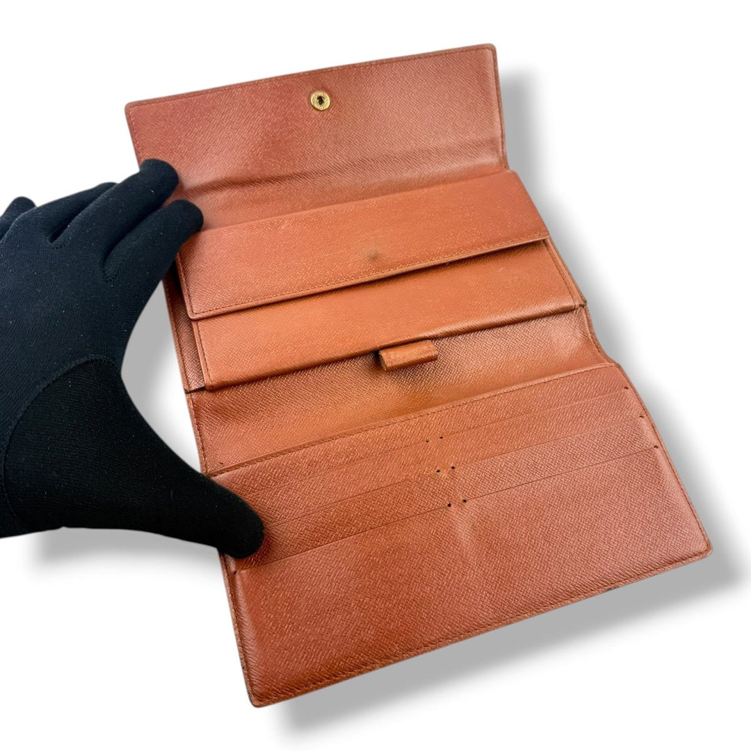 Louis Vuitton Trifold Brown Monogram Femme Wallet - Lux Central