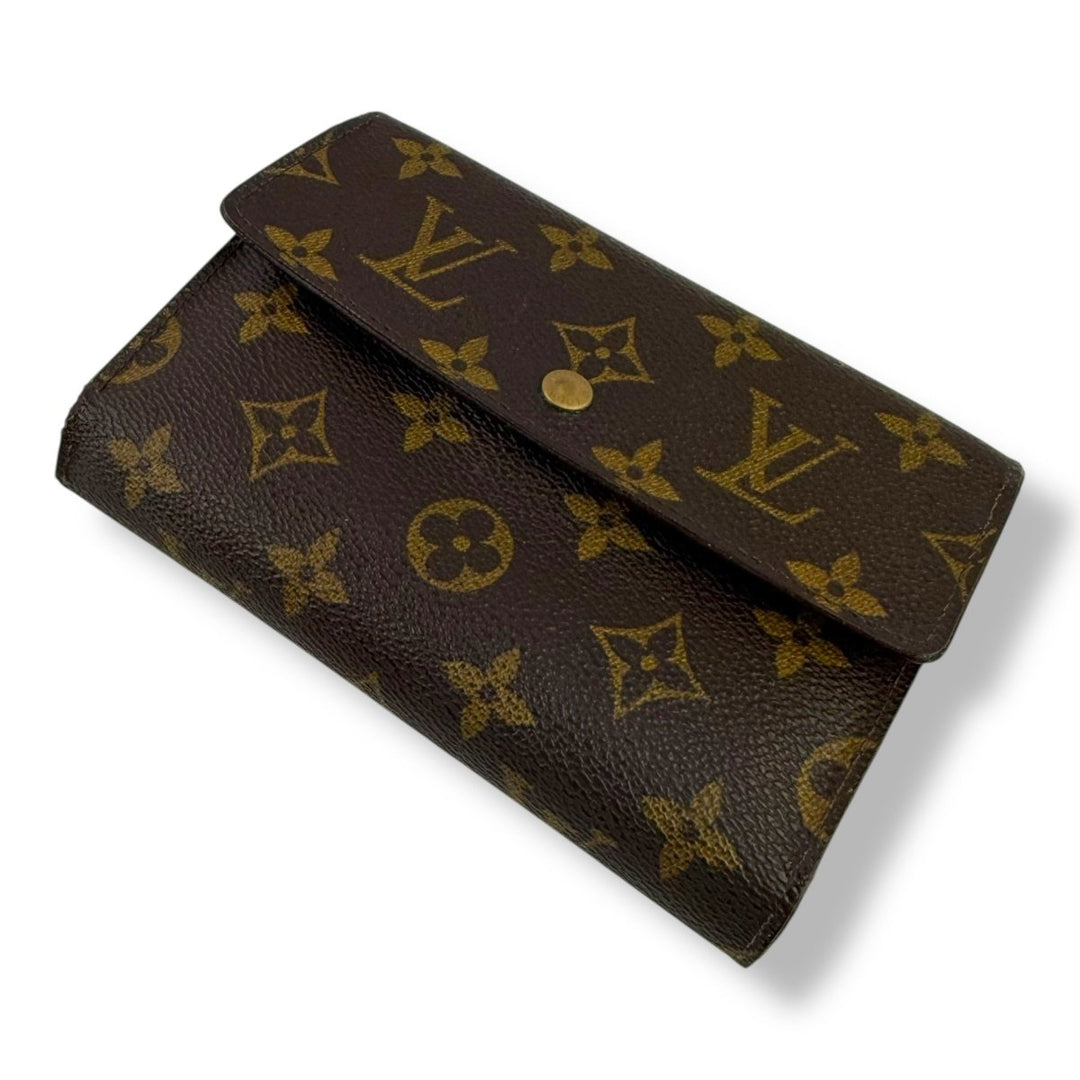 Louis Vuitton Trifold Brown Monogram International Femme Wallet - Lux Central