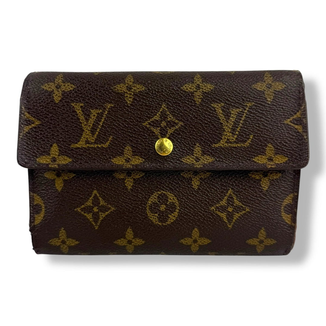 Louis Vuitton Trifold Brown Monogram International Femme Wallet - Lux Central