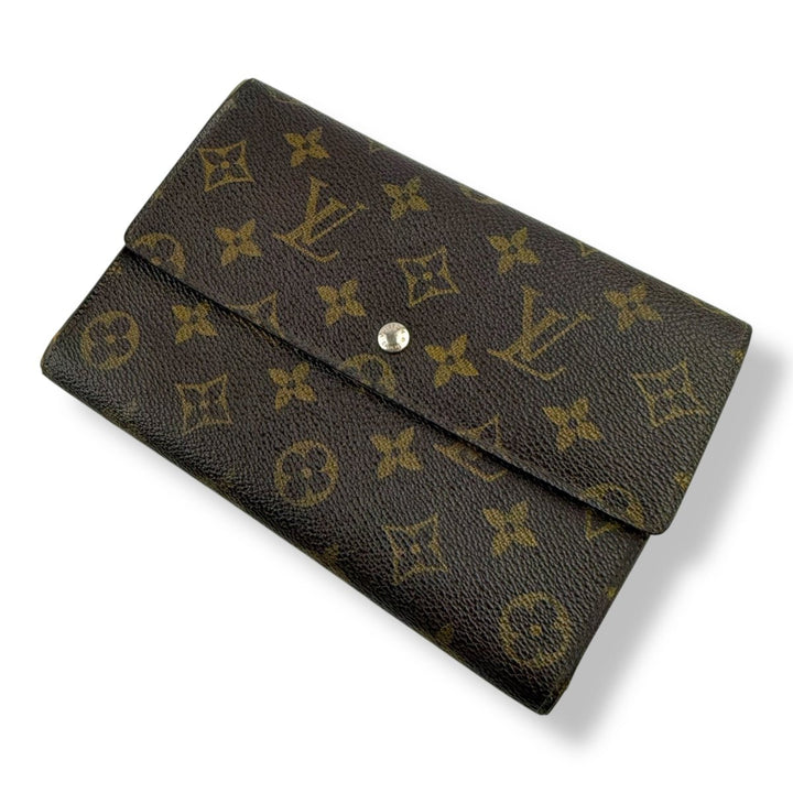 Louis Vuitton Trifold Brown Monogram International Femme Wallet - Lux Central