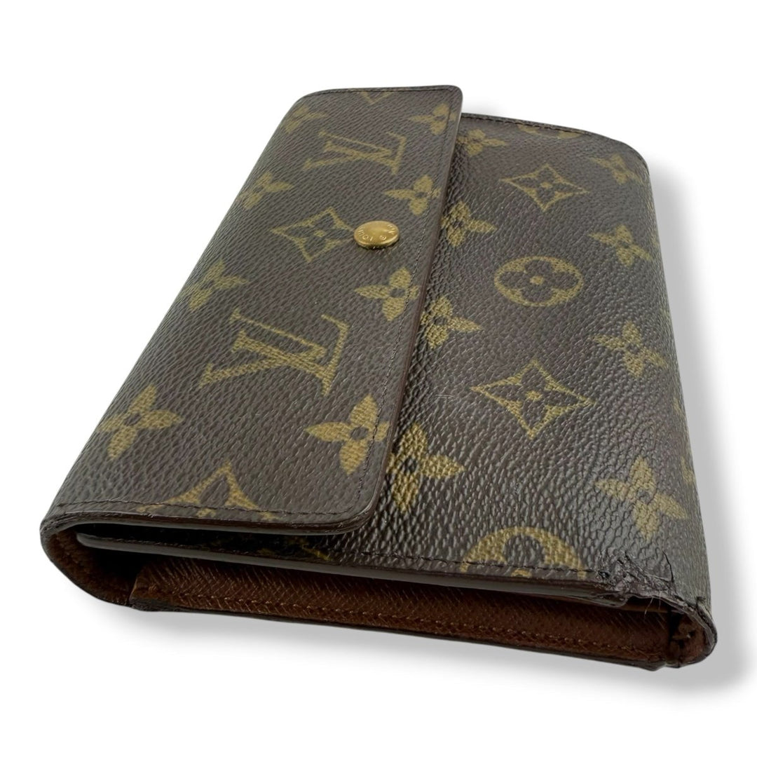 Louis Vuitton Trifold Brown Monogram International Femme Wallet - Lux Central