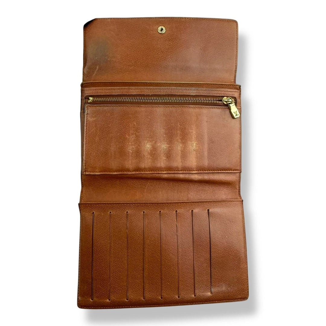 Louis Vuitton Trifold Brown Monogram International Femme Wallet - Lux Central