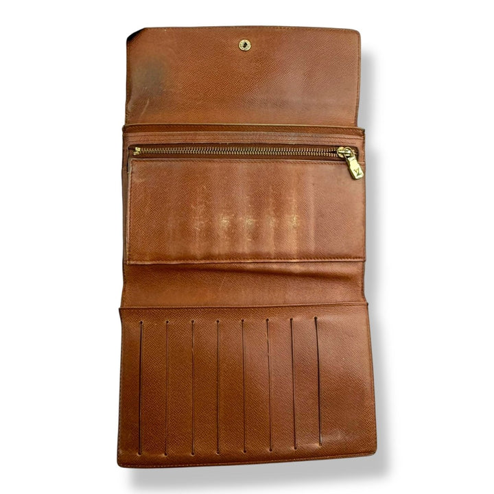 Louis Vuitton Trifold Brown Monogram International Femme Wallet - Lux Central