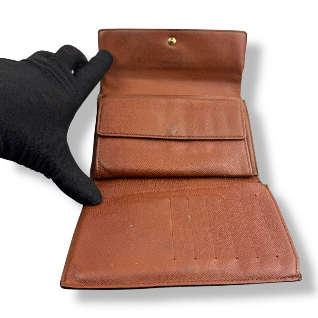 Louis Vuitton Trifold Brown Monogram International Femme Wallet - Lux Central