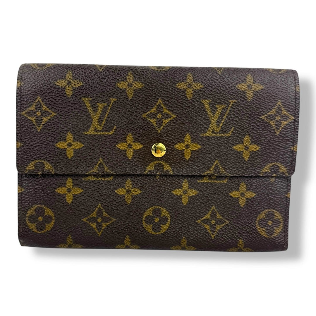 Louis Vuitton Trifold Brown Monogram International Femme Wallet - Lux Central
