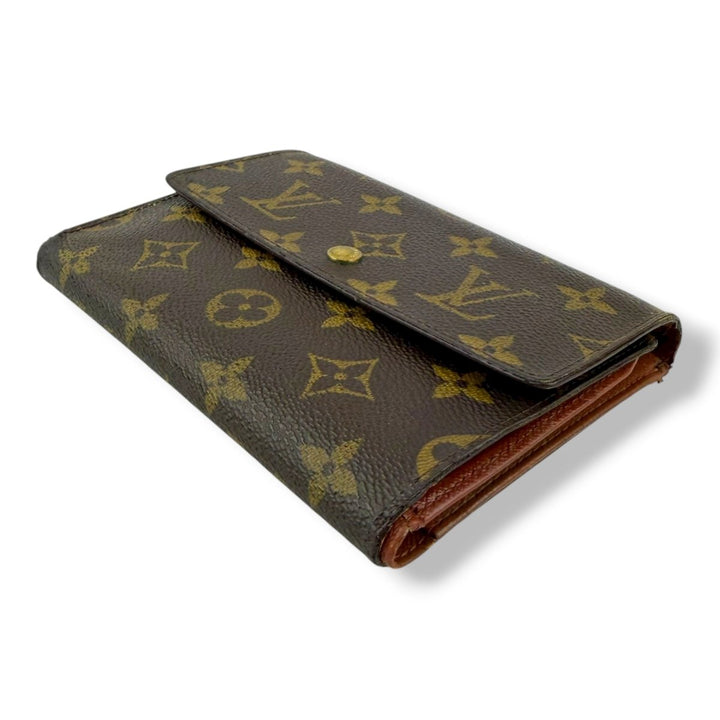 Louis Vuitton Trifold Brown Monogram Medium Femme Wallet - Lux Central