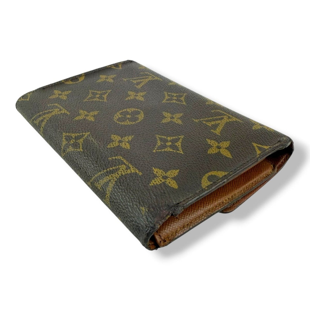Louis Vuitton Trifold Brown Monogram Medium Femme Wallet - Lux Central