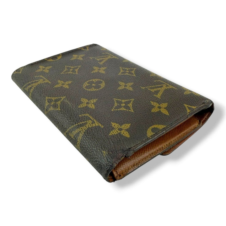 Louis Vuitton Trifold Brown Monogram Medium Femme Wallet - Lux Central