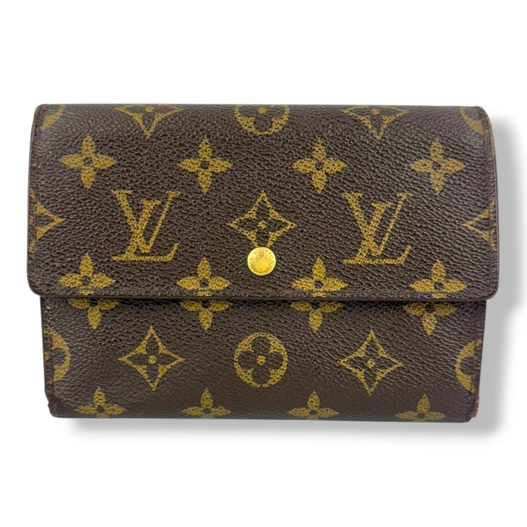 Louis Vuitton Trifold Brown Monogram Medium Femme Wallet - Lux Central