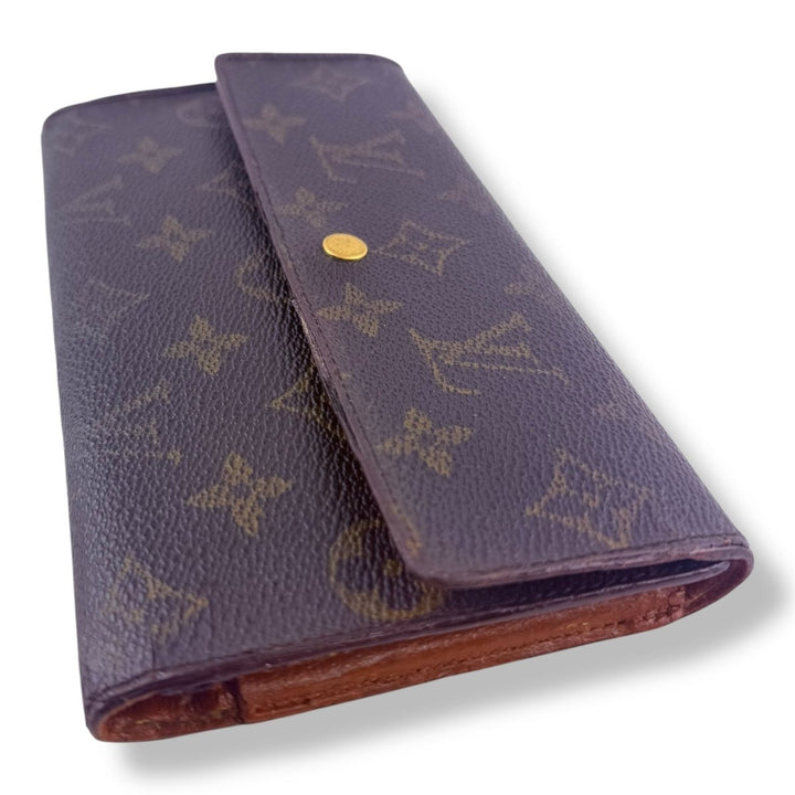 Louis Vuitton Trifold Brown Monogram Vintage Femme Wallet - Lux Central