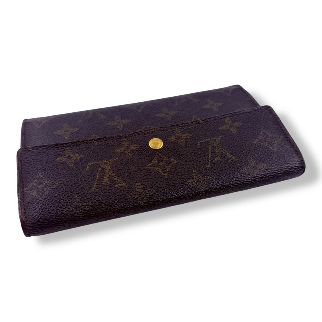 Louis Vuitton Trifold Brown Monogram Vintage Femme Wallet - Lux Central
