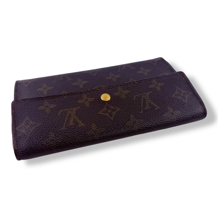 Louis Vuitton Trifold Brown Monogram Vintage Femme Wallet - Lux Central