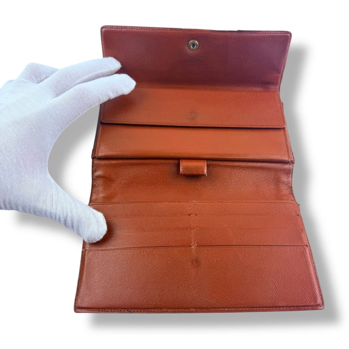 Louis Vuitton Trifold Brown Monogram Vintage Femme Wallet - Lux Central