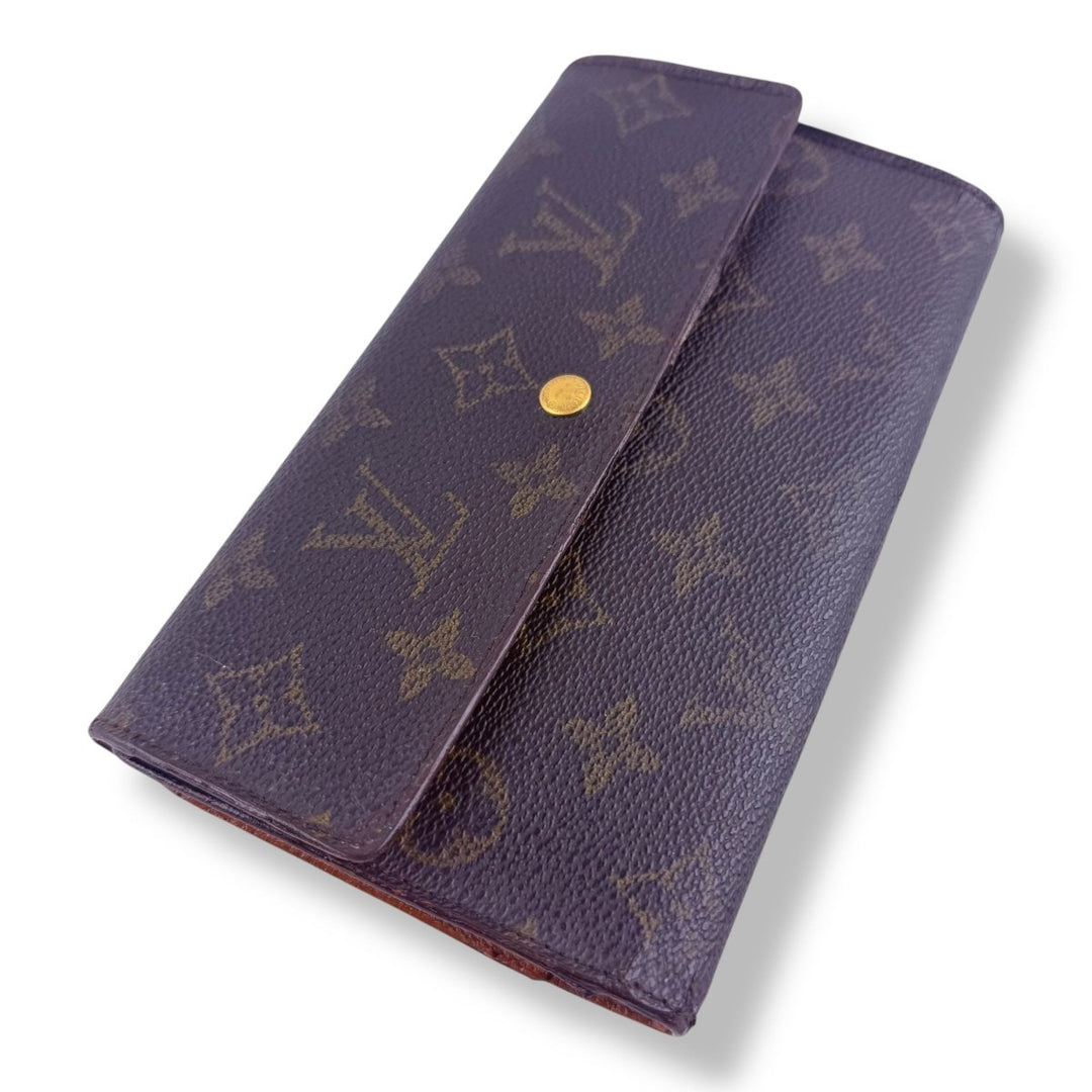 Louis Vuitton Trifold Brown Monogram Vintage Femme Wallet - Lux Central