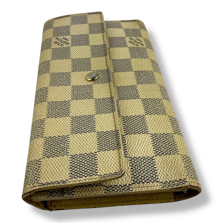 Louis Vuitton Trifold Damier Azur Femme Wallet - Lux Central