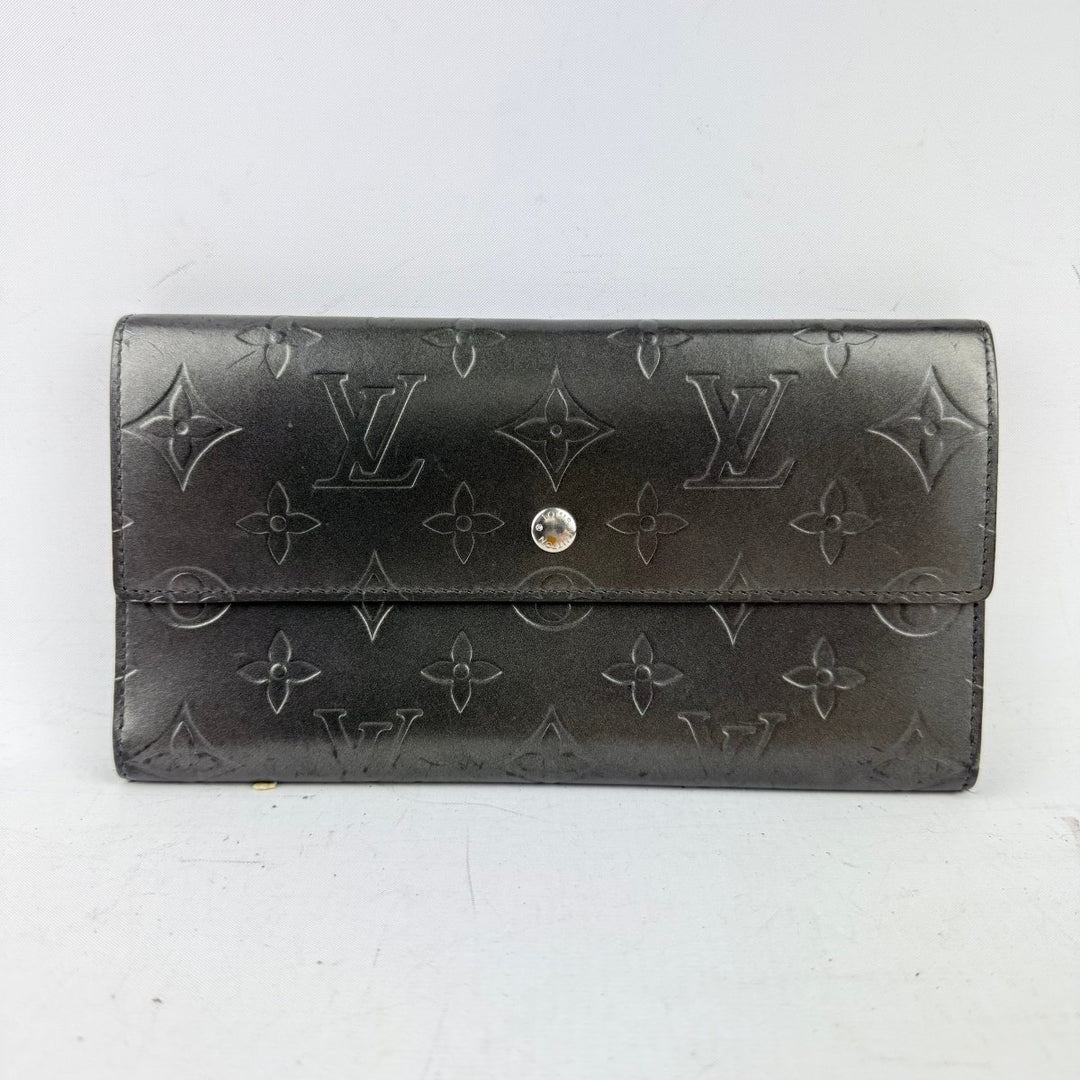 Louis Vuitton Trifold Grey Monogram Femme Wallet - Lux Central