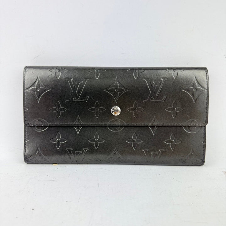 Louis Vuitton Trifold Grey Monogram Femme Wallet - Lux Central
