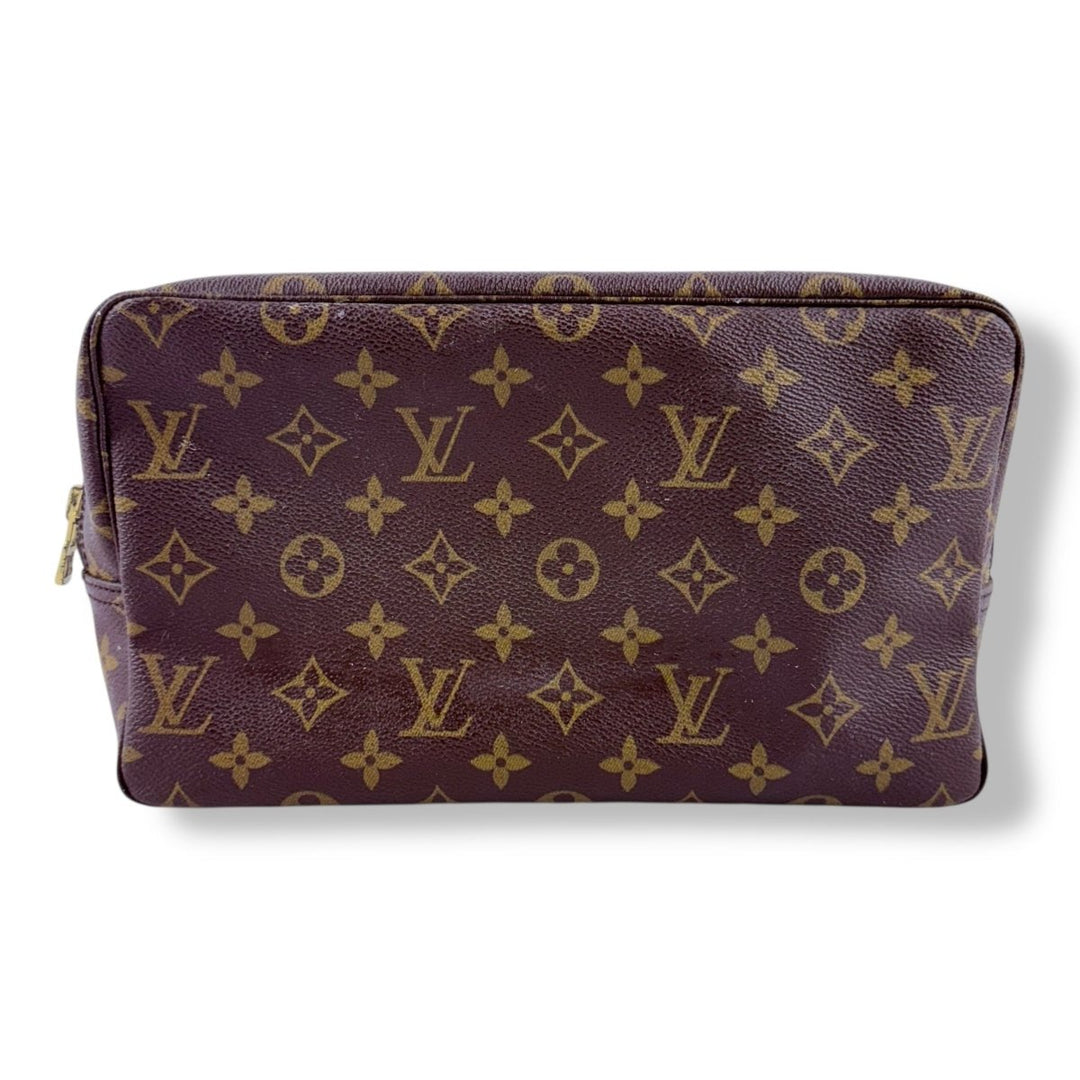 Louis Vuitton True Trousse 28 Brown Monogram Toiletry Pouch - Lux Central