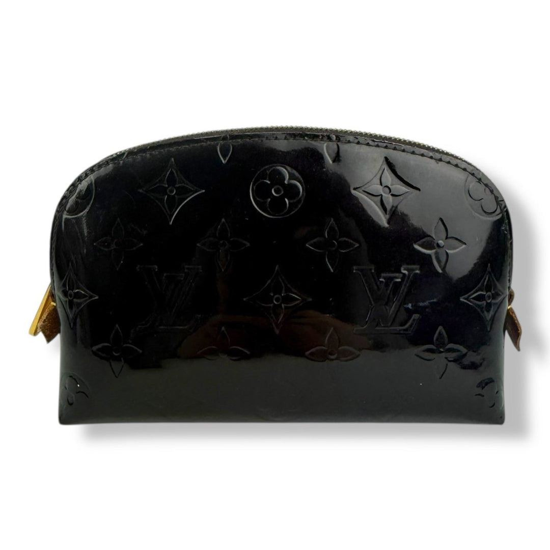 Louis Vuitton Vernis Leather Amarante Monogram Travel Cosmetic Pouch - Lux Central
