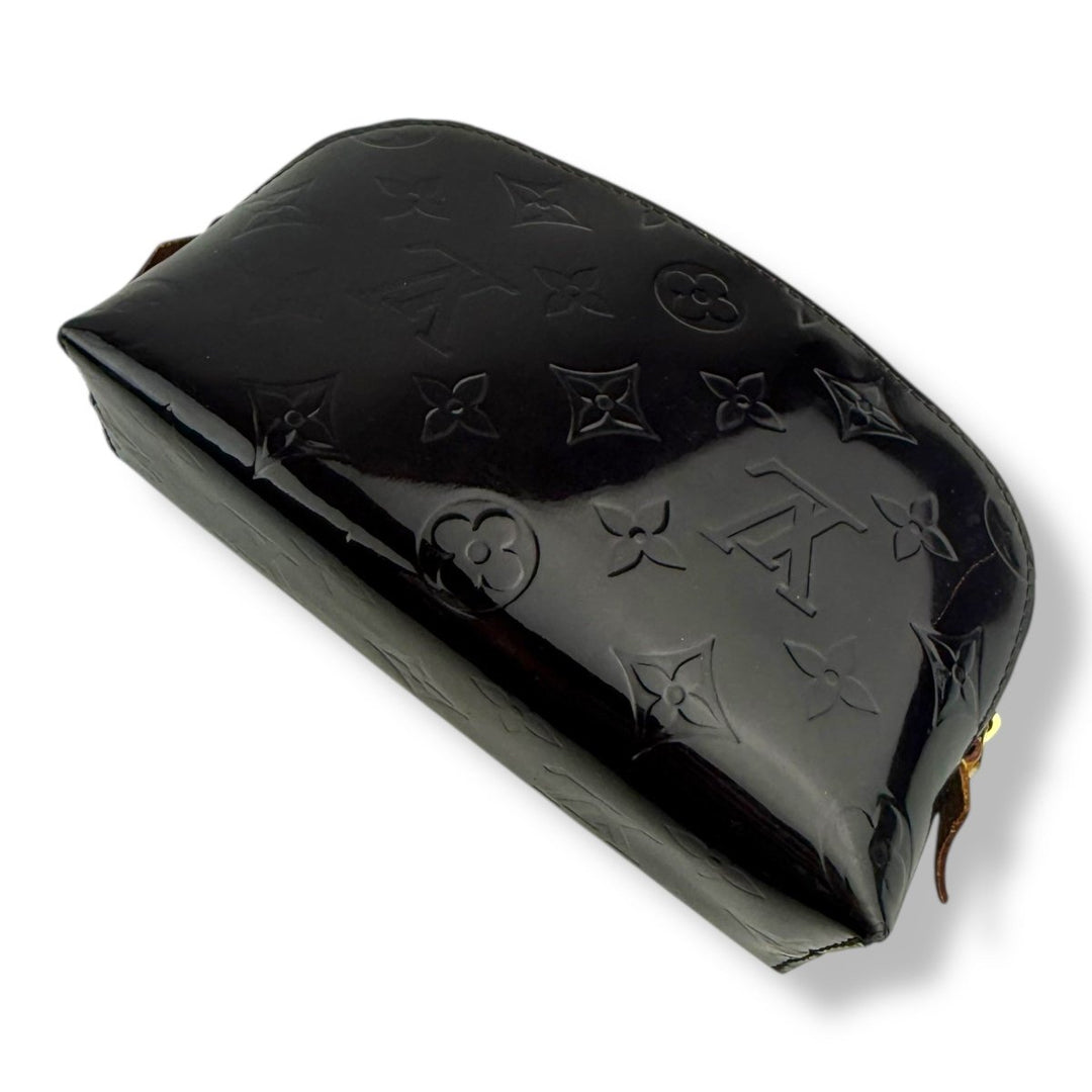 Louis Vuitton Vernis Leather Amarante Monogram Travel Cosmetic Pouch - Lux Central