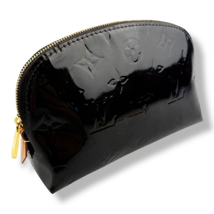 Louis Vuitton Vernis Leather Amarante Monogram Travel Cosmetic Pouch - Lux Central