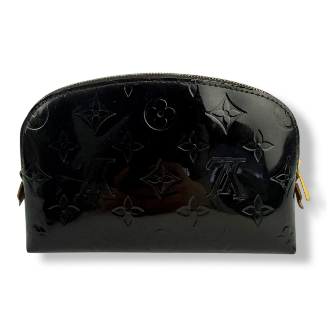 Louis Vuitton Vernis Leather Amarante Monogram Travel Cosmetic Pouch - Lux Central